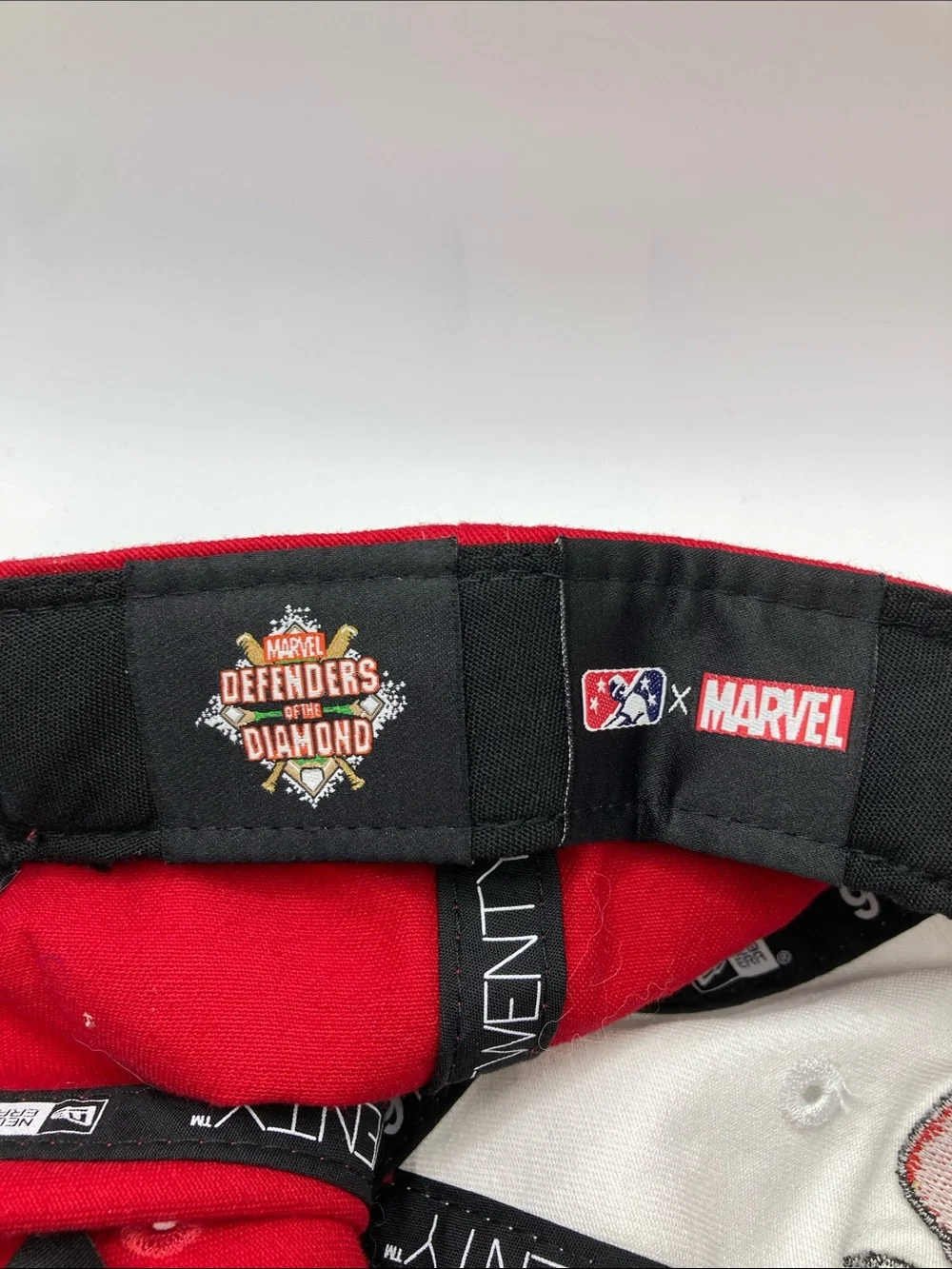 New Era Tulsa Drillers Marvel Defenders of the Diamond Hat 9TWENTY Youth Red
